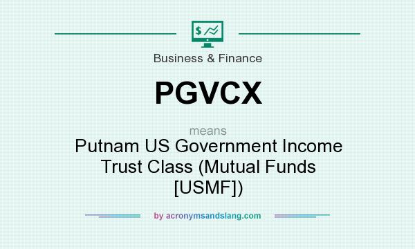 What does PGVCX mean? It stands for Putnam US Government Income Trust Class (Mutual Funds [USMF])