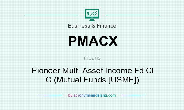 What does PMACX mean? It stands for Pioneer Multi-Asset Income Fd Cl C (Mutual Funds [USMF])