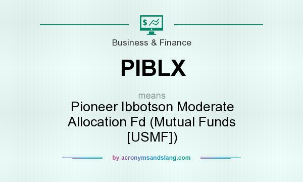 What does PIBLX mean? It stands for Pioneer Ibbotson Moderate Allocation Fd (Mutual Funds [USMF])