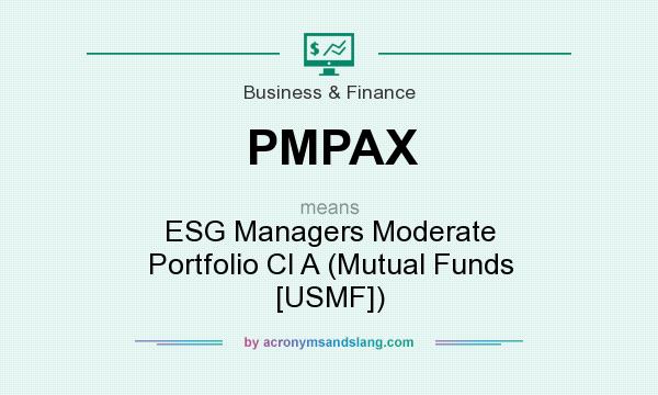 What does PMPAX mean? It stands for ESG Managers Moderate Portfolio Cl A (Mutual Funds [USMF])