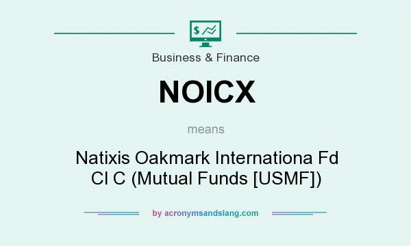 What does NOICX mean? It stands for Natixis Oakmark Internationa Fd Cl C (Mutual Funds [USMF])
