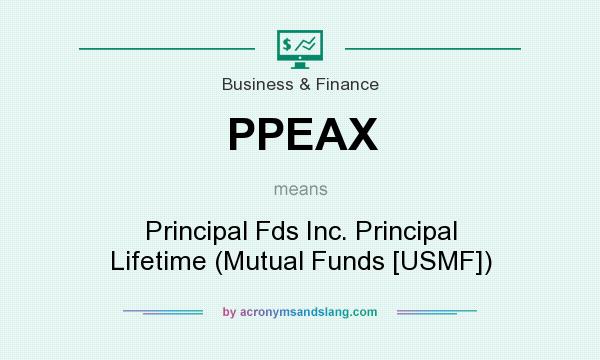 What does PPEAX mean? It stands for Principal Fds Inc. Principal Lifetime (Mutual Funds [USMF])