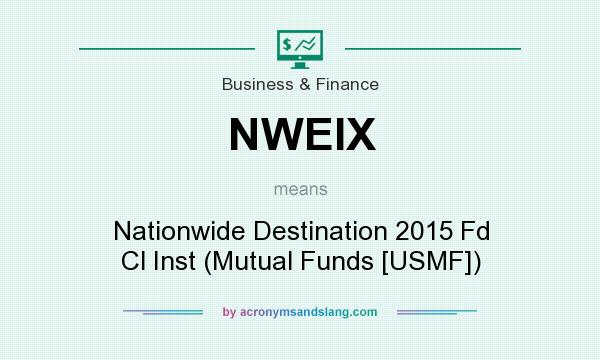 What does NWEIX mean? It stands for Nationwide Destination 2015 Fd Cl Inst (Mutual Funds [USMF])