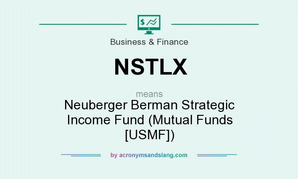 What does NSTLX mean? It stands for Neuberger Berman Strategic Income Fund (Mutual Funds [USMF])