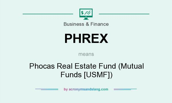 What does PHREX mean? It stands for Phocas Real Estate Fund (Mutual Funds [USMF])