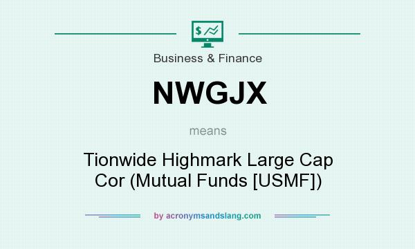 What does NWGJX mean? It stands for Tionwide Highmark Large Cap Cor (Mutual Funds [USMF])