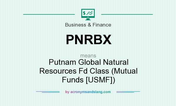 What does PNRBX mean? It stands for Putnam Global Natural Resources Fd Class (Mutual Funds [USMF])