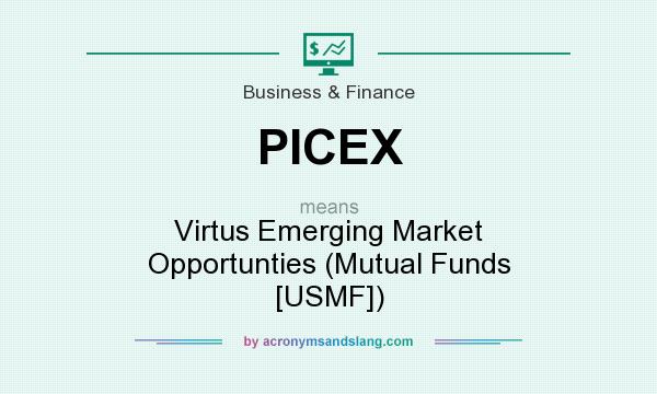 What does PICEX mean? It stands for Virtus Emerging Market Opportunties (Mutual Funds [USMF])