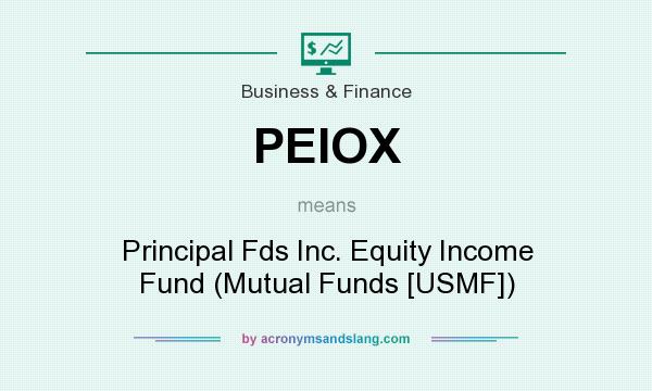 What does PEIOX mean? It stands for Principal Fds Inc. Equity Income Fund (Mutual Funds [USMF])