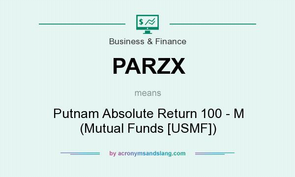 What does PARZX mean? It stands for Putnam Absolute Return 100 - M (Mutual Funds [USMF])