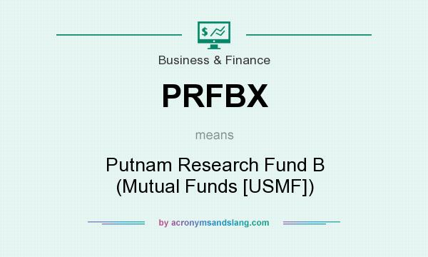 What does PRFBX mean? It stands for Putnam Research Fund B (Mutual Funds [USMF])