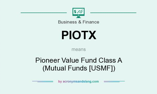 What does PIOTX mean? It stands for Pioneer Value Fund Class A (Mutual Funds [USMF])