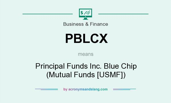 What does PBLCX mean? It stands for Principal Funds Inc. Blue Chip (Mutual Funds [USMF])