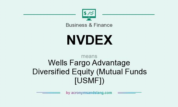 What does NVDEX mean? It stands for Wells Fargo Advantage Diversified Equity (Mutual Funds [USMF])