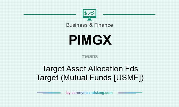 What does PIMGX mean? It stands for Target Asset Allocation Fds Target (Mutual Funds [USMF])