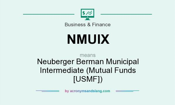 What does NMUIX mean? It stands for Neuberger Berman Municipal Intermediate (Mutual Funds [USMF])