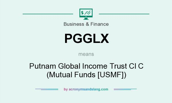 What does PGGLX mean? It stands for Putnam Global Income Trust Cl C (Mutual Funds [USMF])