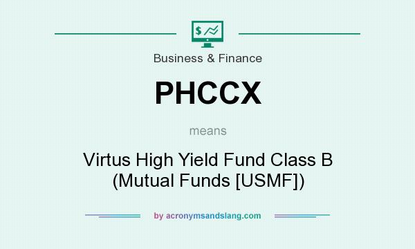 What does PHCCX mean? It stands for Virtus High Yield Fund Class B (Mutual Funds [USMF])
