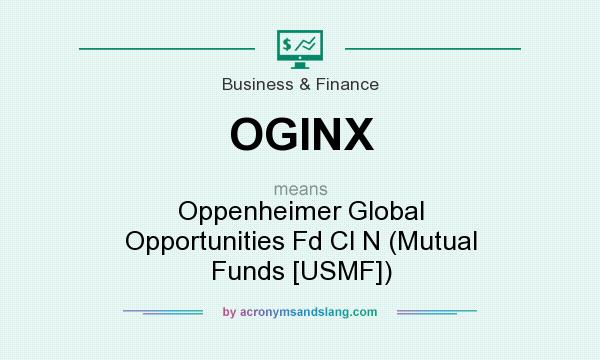 What does OGINX mean? It stands for Oppenheimer Global Opportunities Fd Cl N (Mutual Funds [USMF])