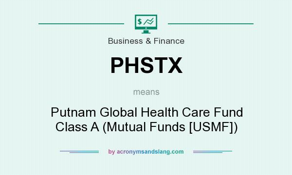 What does PHSTX mean? It stands for Putnam Global Health Care Fund Class A (Mutual Funds [USMF])
