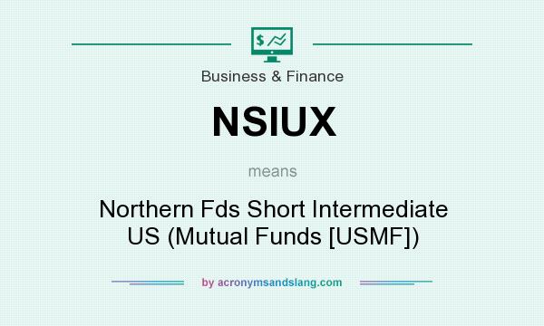 What does NSIUX mean? It stands for Northern Fds Short Intermediate US (Mutual Funds [USMF])