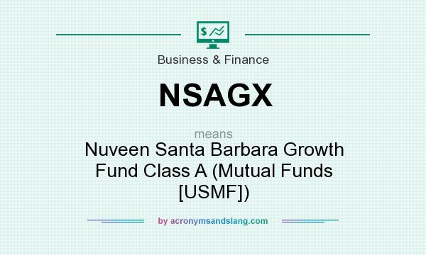 What does NSAGX mean? It stands for Nuveen Santa Barbara Growth Fund Class A (Mutual Funds [USMF])