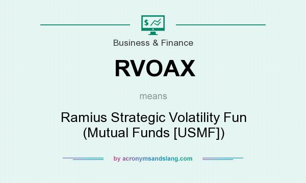 What does RVOAX mean? It stands for Ramius Strategic Volatility Fun (Mutual Funds [USMF])