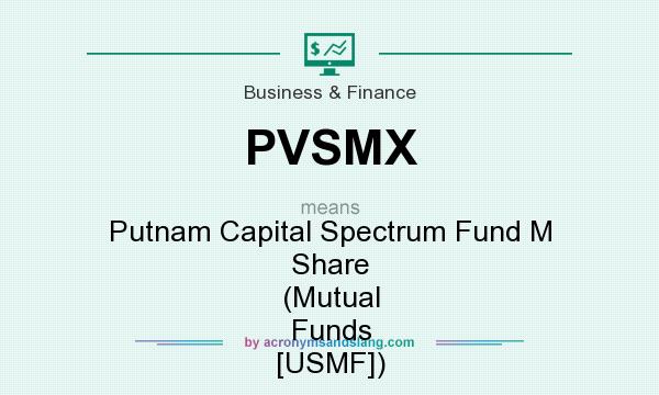 What does PVSMX mean? It stands for Putnam Capital Spectrum Fund M Share (Mutual Funds [USMF])