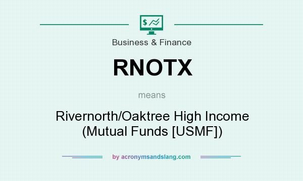 What does RNOTX mean? It stands for Rivernorth/Oaktree High Income (Mutual Funds [USMF])