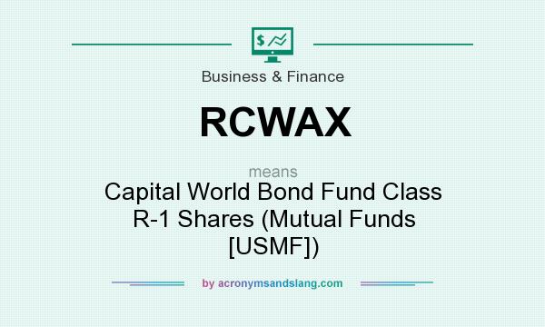 What does RCWAX mean? It stands for Capital World Bond Fund Class R-1 Shares (Mutual Funds [USMF])