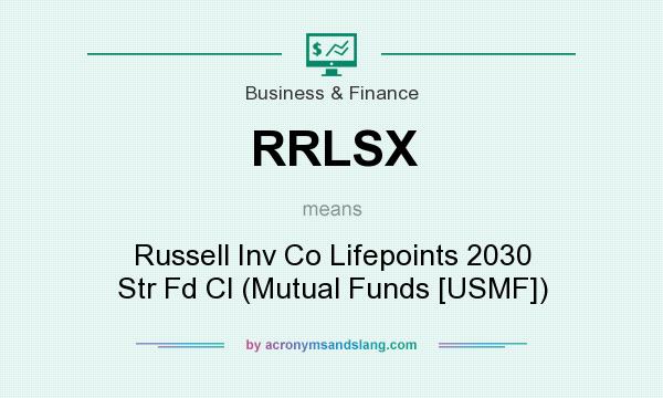 What does RRLSX mean? It stands for Russell Inv Co Lifepoints 2030 Str Fd Cl (Mutual Funds [USMF])
