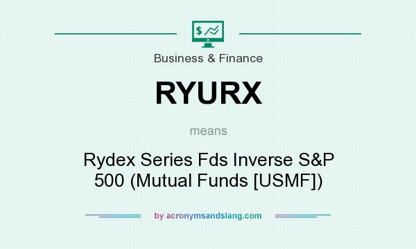 What does RYURX mean? It stands for Rydex Series Fds Inverse S&P 500 (Mutual Funds [USMF])