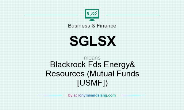 What does SGLSX mean? It stands for Blackrock Fds Energy& Resources (Mutual Funds [USMF])