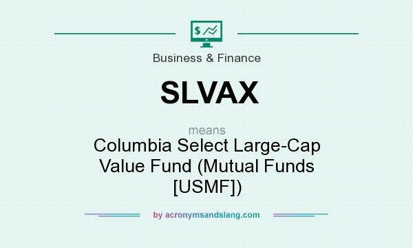 What does SLVAX mean? It stands for Columbia Select Large-Cap Value Fund (Mutual Funds [USMF])
