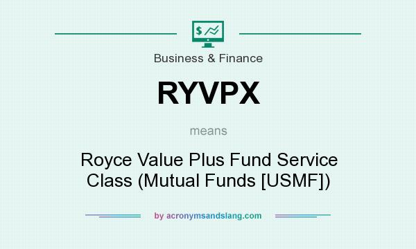 What does RYVPX mean? It stands for Royce Value Plus Fund Service Class (Mutual Funds [USMF])