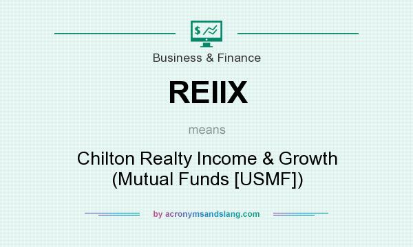What does REIIX mean? It stands for Chilton Realty Income & Growth (Mutual Funds [USMF])