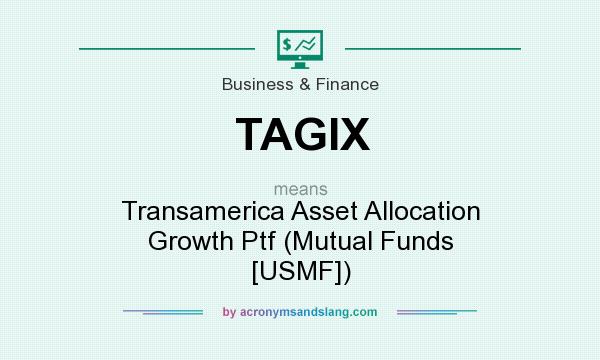 What does TAGIX mean? It stands for Transamerica Asset Allocation Growth Ptf (Mutual Funds [USMF])
