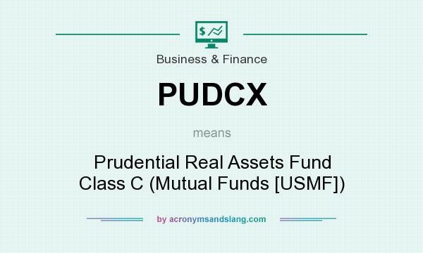 What does PUDCX mean? It stands for Prudential Real Assets Fund Class C (Mutual Funds [USMF])