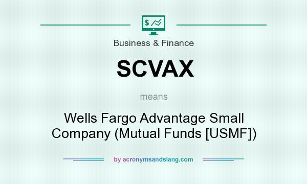 What does SCVAX mean? It stands for Wells Fargo Advantage Small Company (Mutual Funds [USMF])