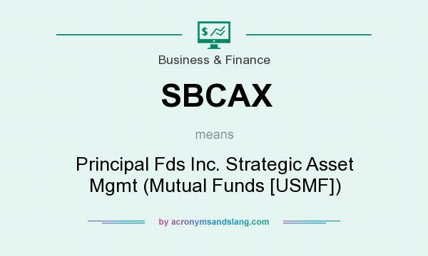 What does SBCAX mean? It stands for Principal Fds Inc. Strategic Asset Mgmt (Mutual Funds [USMF])