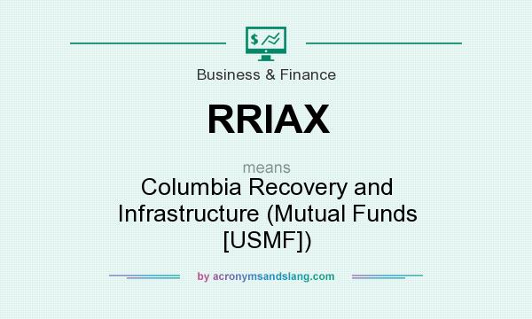 What does RRIAX mean? It stands for Columbia Recovery and Infrastructure (Mutual Funds [USMF])