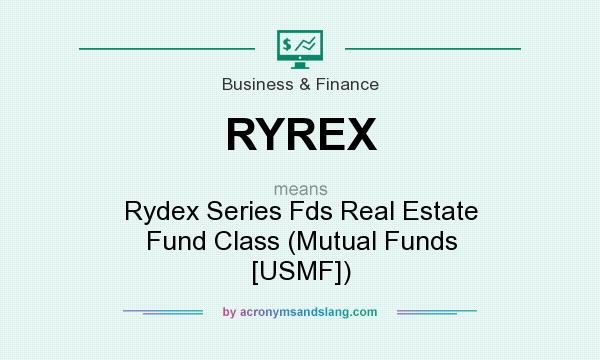 What does RYREX mean? It stands for Rydex Series Fds Real Estate Fund Class (Mutual Funds [USMF])