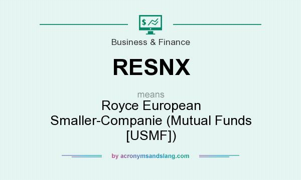 What does RESNX mean? It stands for Royce European Smaller-Companie (Mutual Funds [USMF])