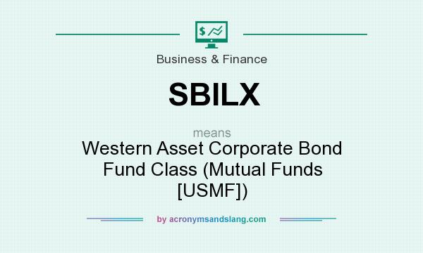 What does SBILX mean? It stands for Western Asset Corporate Bond Fund Class (Mutual Funds [USMF])