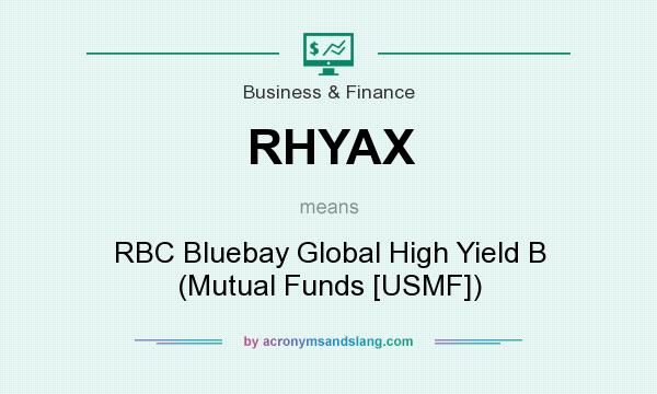 What does RHYAX mean? It stands for RBC Bluebay Global High Yield B (Mutual Funds [USMF])