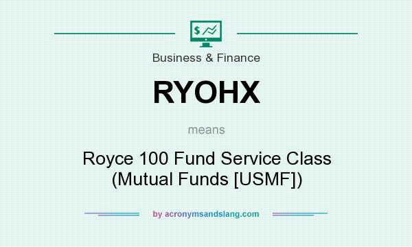 What does RYOHX mean? It stands for Royce 100 Fund Service Class (Mutual Funds [USMF])