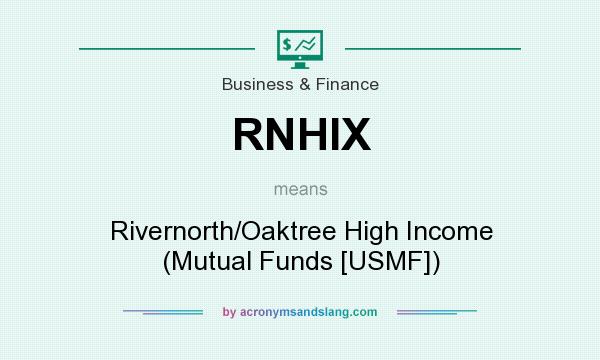 What does RNHIX mean? It stands for Rivernorth/Oaktree High Income (Mutual Funds [USMF])