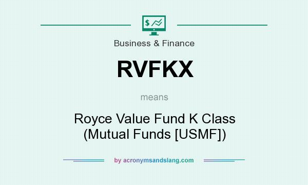 What does RVFKX mean? It stands for Royce Value Fund K Class (Mutual Funds [USMF])