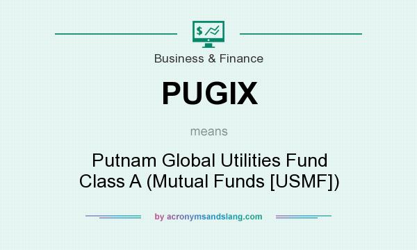 What does PUGIX mean? It stands for Putnam Global Utilities Fund Class A (Mutual Funds [USMF])