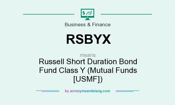 What does RSBYX mean? It stands for Russell Short Duration Bond Fund Class Y (Mutual Funds [USMF])